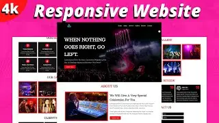 Complete Responsive Event Organizer Website Design Using HTML - CSS - Javascript || Step By Step