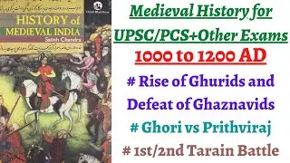 (Part 14) Decline of Ghaznavids & Rise of Ghurids, Entry of Mohammed Ghori in India, Tarain battle