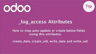 How to use _log_access attribute in Odoo | Model level attribute | stop auto create / update fields