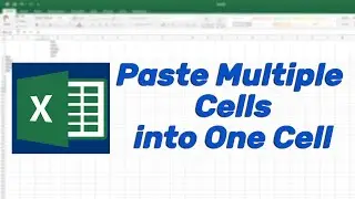 How to Copy- Paste Multiple Cells into One Single Cell in Excel