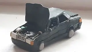 КРАШ ТЕСТ / mercedes 190 E W201 / из пластилина.