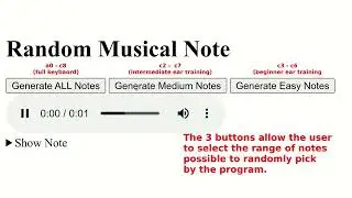 Random Note Generator Simple Coding Project