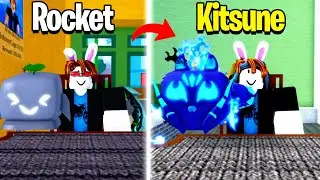 Trading From Rocket To Kitsune in One Video! (Blox Fruits)