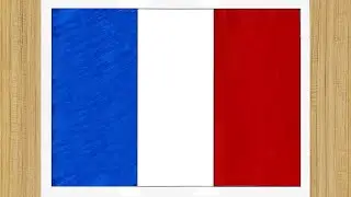 Comment Dessiner Un Drapeau Français |🏁| Dessin Drapeau Français  |🏁| French Flag Drawing Easy