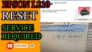 EPSON L210 Service Required | HOW TO RESET