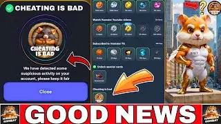 🚫🐹 Hamster Kombat: Cheating is Bad – ID Ban, New Cards & Updates Today | cheating is bad achivement