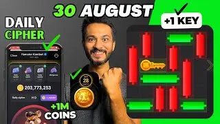 30 August Mini Game Puzzle and Daily Cipher Hamster Kombat | How to Solve Mini Game Puzzle