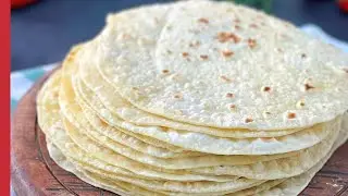 3-INGREDIENT Easy Lavash Bread Recipe | Turkish FlatBread [NO OVEN & NO YEAST] ✅