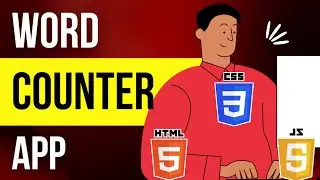 Word Counter App Using JavaScript | Create Word Counter App Using HTML CSS And JavaScript