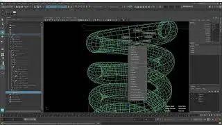 Риггинг пружины в MAYA используя Wire деформер