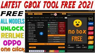 GBox Tool Free Without Dongle Free 2021 All Oppo Realme Pattern Unlock Tool 2021