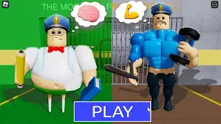 NEW UPDATE! SMART BARRY VS STRONG BARRY in BARRY'S PRISON RUN! New Scary Obby #Roblox