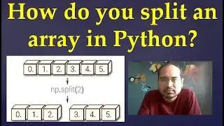 73. How do you split an array in Python?