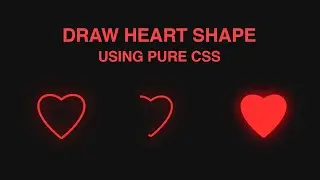 Draw Animated Heart Using Pure CSS | SVG Stroke Animation Using CSS