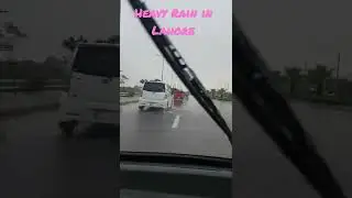 Heavy Rain in Lahore | Driving in Rain  #shorts #youtubeshorts