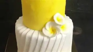 Аветорт - солнечный желтый свадебный торт
