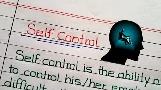 Self-Control Essay/Paragraph Writing || 10/20 Lines on Self Control