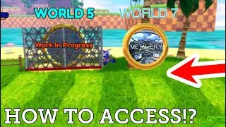 HOW TO ACCESS NEW WORLD 7 METAL CITY IN SONIC SPEED SIMULATOR!? (World 5 Removed!)