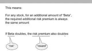 (19 of 20) Ch.13 - Capital Asset Pricing Model (CAPM): reward-to-risk ratio explanation & example