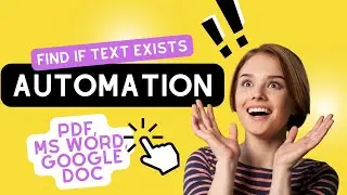 Google App Script Automation To Find Text in Doc / PDF / Word