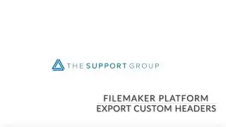 Export Custom Headers from FileMaker to Excel