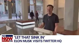 Let that sink in: Elon Musk visits Twitter as deal nears completion | LiveNOW from FOX