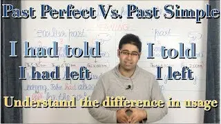 Past Perfect Vs. Past Simple. Understand the difference between I left and I had left etc.