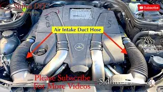 How To Replace Air Intake Duct Hose Tube for Mercedes Benz W218 | CLS550