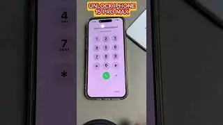 Unlock iPhone 15 pro max Passcode #shorts #short #ytshorts