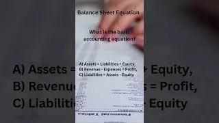 Balance Sheet Equation #maths #puzzle #accounting #mathchallenge  #games