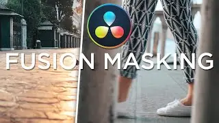 MASK TRANSITION IN FUSION - Davinci Resolve Fusion Tutorial - Deutsch