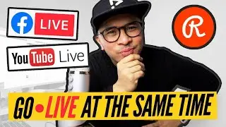 LIVE STREAM to YOUTUBE and FACEBOOK SAME TIME (Restream.io Studios)