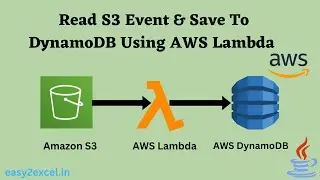 Read S3 Event & Save  to DynamoDB using AWS Lambda | S3 + AWS Lambda  + DynamoDB in Java