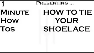 How To Tie Your Shoelace - Personal Care and Style - 1MHT