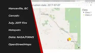 Interactive Wildland Fire Map in Python Using NASA/FIRMS Data - Hanceville, BC Example