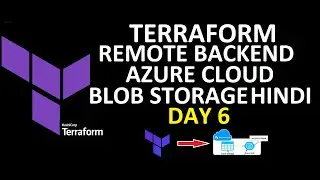 How To Store Terraform State File Remotely On Azure Hindi | Terraform Remote Backend on Azure Hindi