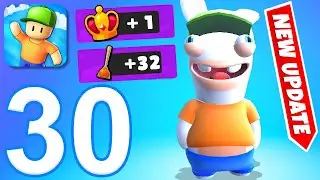 Stumble Guy‪s‬ - Gameplay Walkthrough Part 30 - Rabbids Update (iOS, Android)