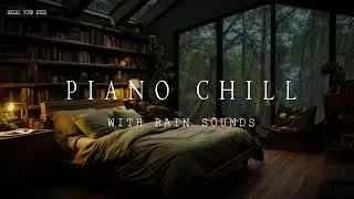 Gentle Forest Rain and Piano Melodies 🌧️🌿 Improve Your Sleep with Serene Rain Sounds at the Window