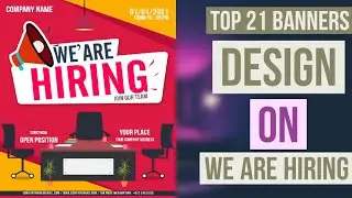 We are hiring banner & flyer designs Top 21 #flyer design