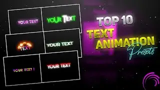 Top 10 New Text Animation Preset In Alight Motion | Text Presets | alight motion text animation