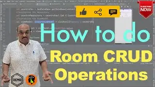 Insert, Select with Room Database (MVVM Compatible) : Android Room Database - 6