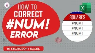 HOW TO CORRECT ERRORS IN EXCEL----PART 5