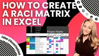 How to make a RACI chart using Excel