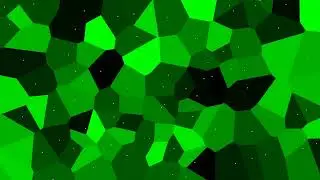 Animated Green Voronoi Background - 10 Minutes