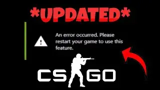 *UPDATED* How To FIX NVIDIA *Game Filter An Error Occurred* For CSGO In 2024! (After Update)
