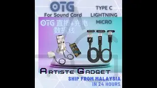 OTG Cable Connect Live Sound Card (For Apple / Android Device)