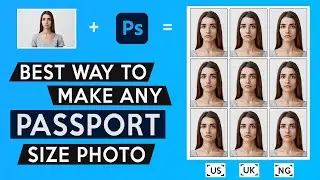 How to make any Passport size photo with Photoshop