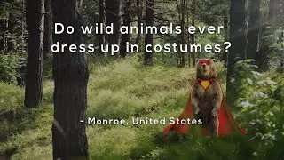 Do wild animals ever dress up in costumes?