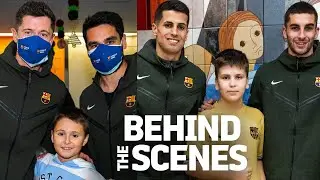 BARÇA PLAYERS VISIT CHILDREN IN HOSPITAL I BEHIND THE SCENES 💖💖