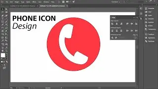 How to make Phone Icon Design in illustrator | Shorts